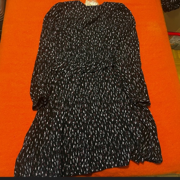 Scotch & Soda In Bloom ruffled edging crossover long sleeve dress NWT - Picture 11 of 15